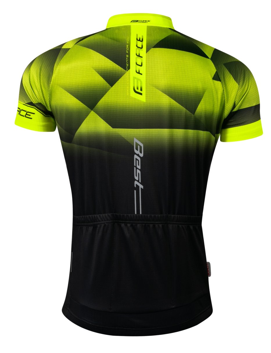 Force Best Maglia ciclismo manica corta Fluo Nero 3